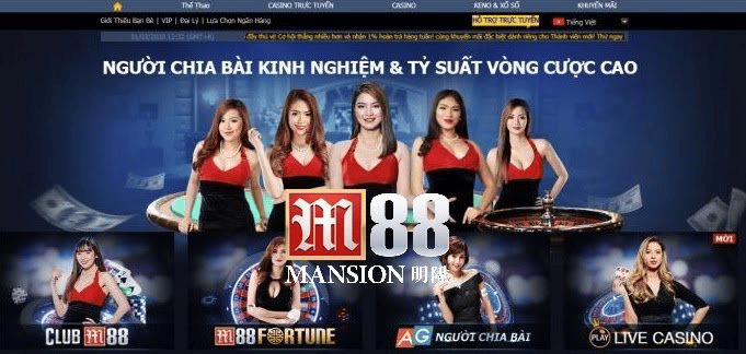 Nhà cái M88 - sự lựa chọn hoàn hảo của nhiều người chơi Việt